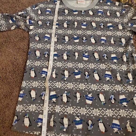 Hannah Andersson Winter Penguin Organic Cotton Pajama Top Size Medium - Picture 4 of 13